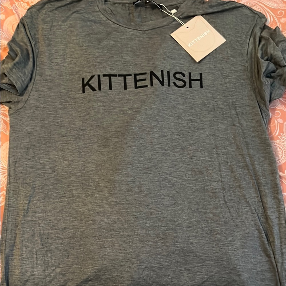 Kittenish Charcoal Tee